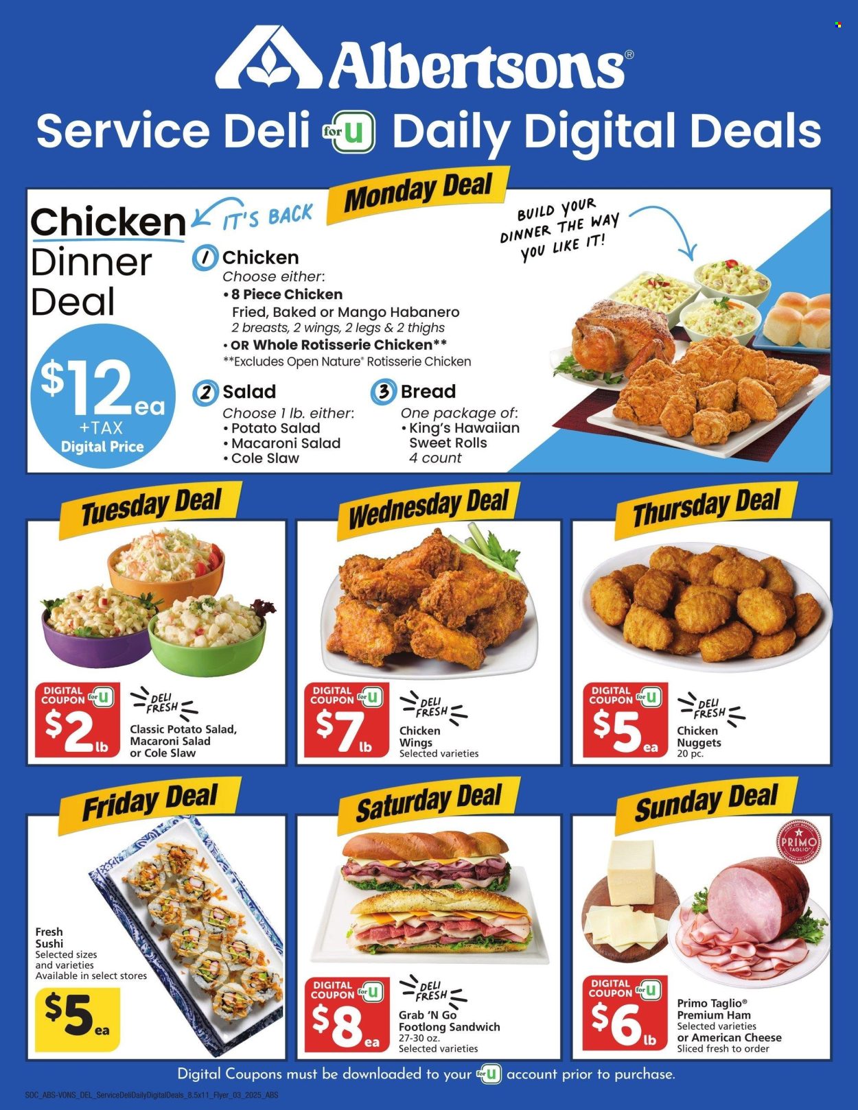Albertsons ad .