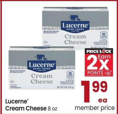 Lucerne® Cream Cheese - 8 oz