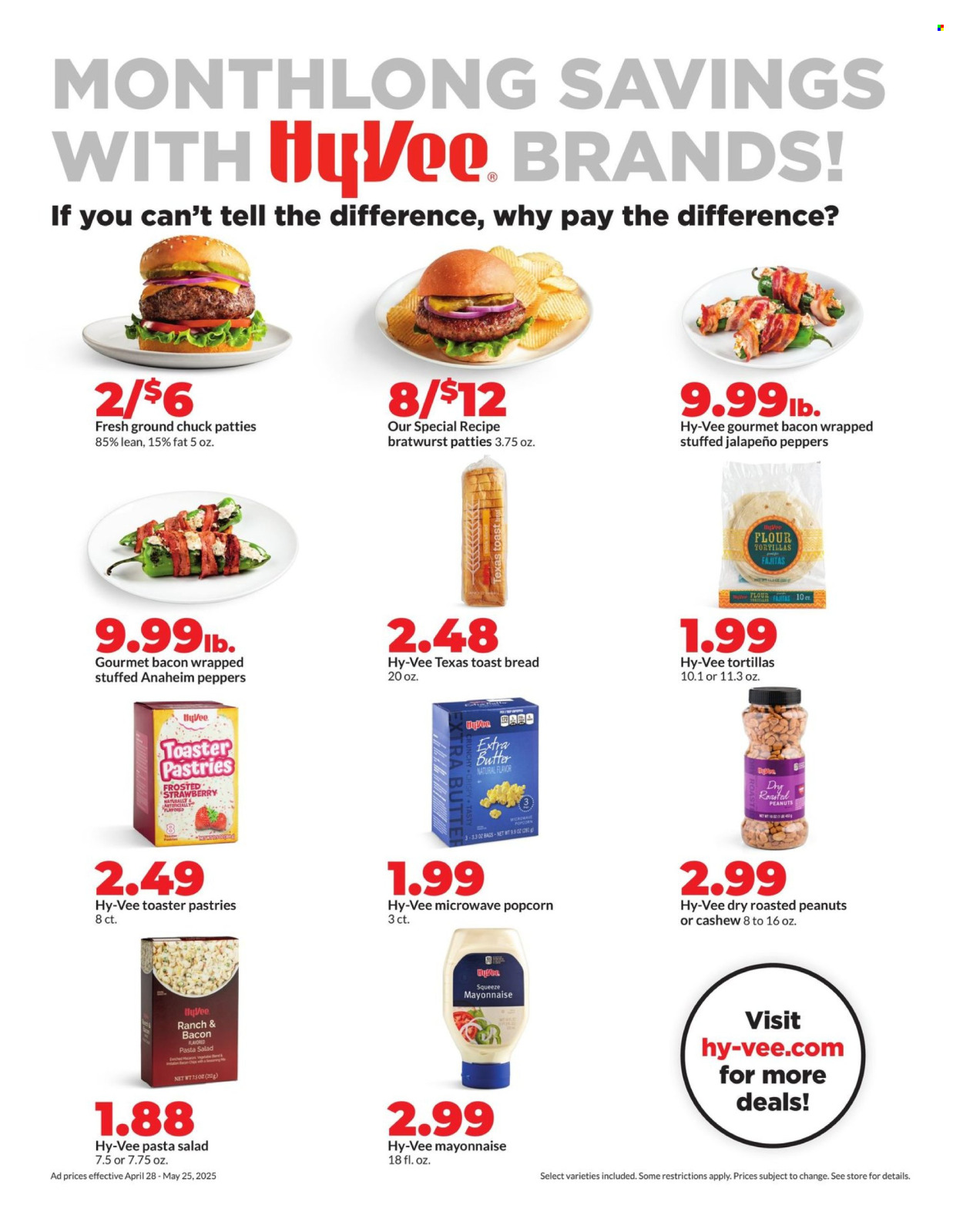 Hy-Vee ad  - 04.28.2025 - 05.25.2025.