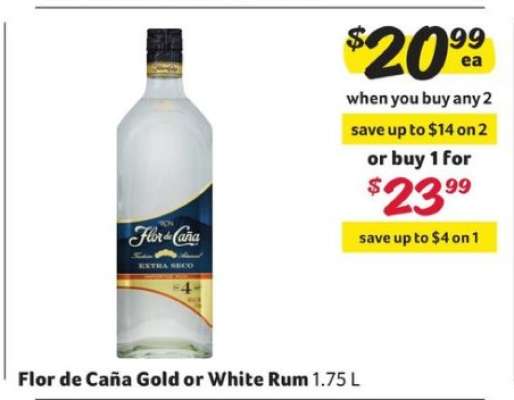 Flor de Cana Gold or White Rum