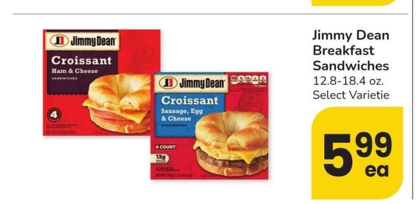 Jimmy Dean Breakfast Sandwiches - 12.8-18.4 oz. Select Varietie