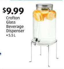 Crofton Glass Beverage Dispenser