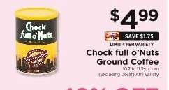 Chock full O'Nuts Ground Coffee