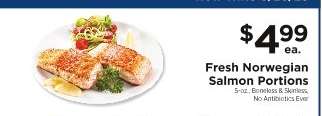 Fresh Norwegian Salmon Portions
