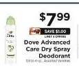 Dove Advanced Care Dry Spray Deodorant