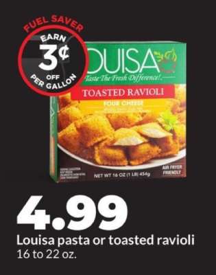 Louisa pasta or toasted ravioli