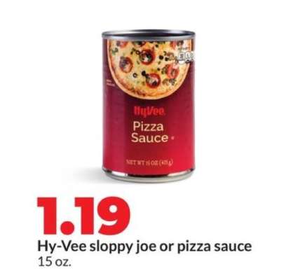 Hy-Vee sloppy joe or pizza sauce