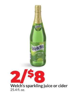 Welch’s sparkling juice or cider