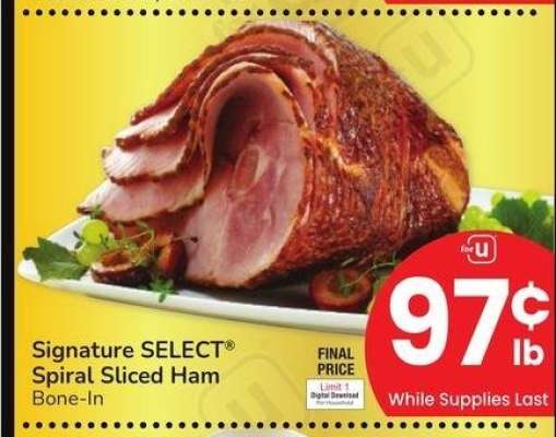 Signature SELECT® Spiral Sliced Ham - Bone - In