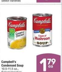 Campbell's Condensed Soup - 10.5-11.5 oz., Select Varieties