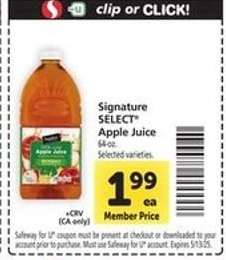 Signature Select Apple Juice