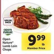 Open Nature Lamb Loin Chops
