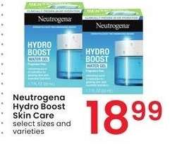 Neutrogena Hydro Boost Skin Care - select sizes and varieties
