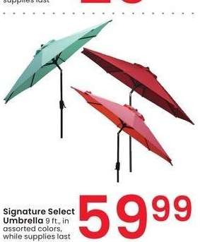 Signature Select Umbrella - 9 ft., in assorted colors