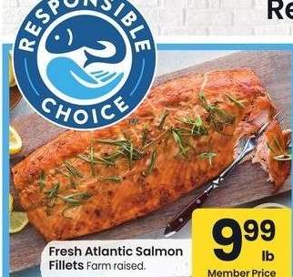Fresh Atlantic Salmon Fillets - Farm raised.