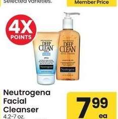 Neutrogena Facial Cleanser - 4.2-7 oz. Selected varieties.