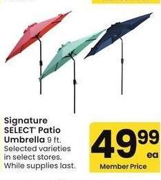 Signature SELECT® Patio Umbrella - 9 ft. Selected varieties