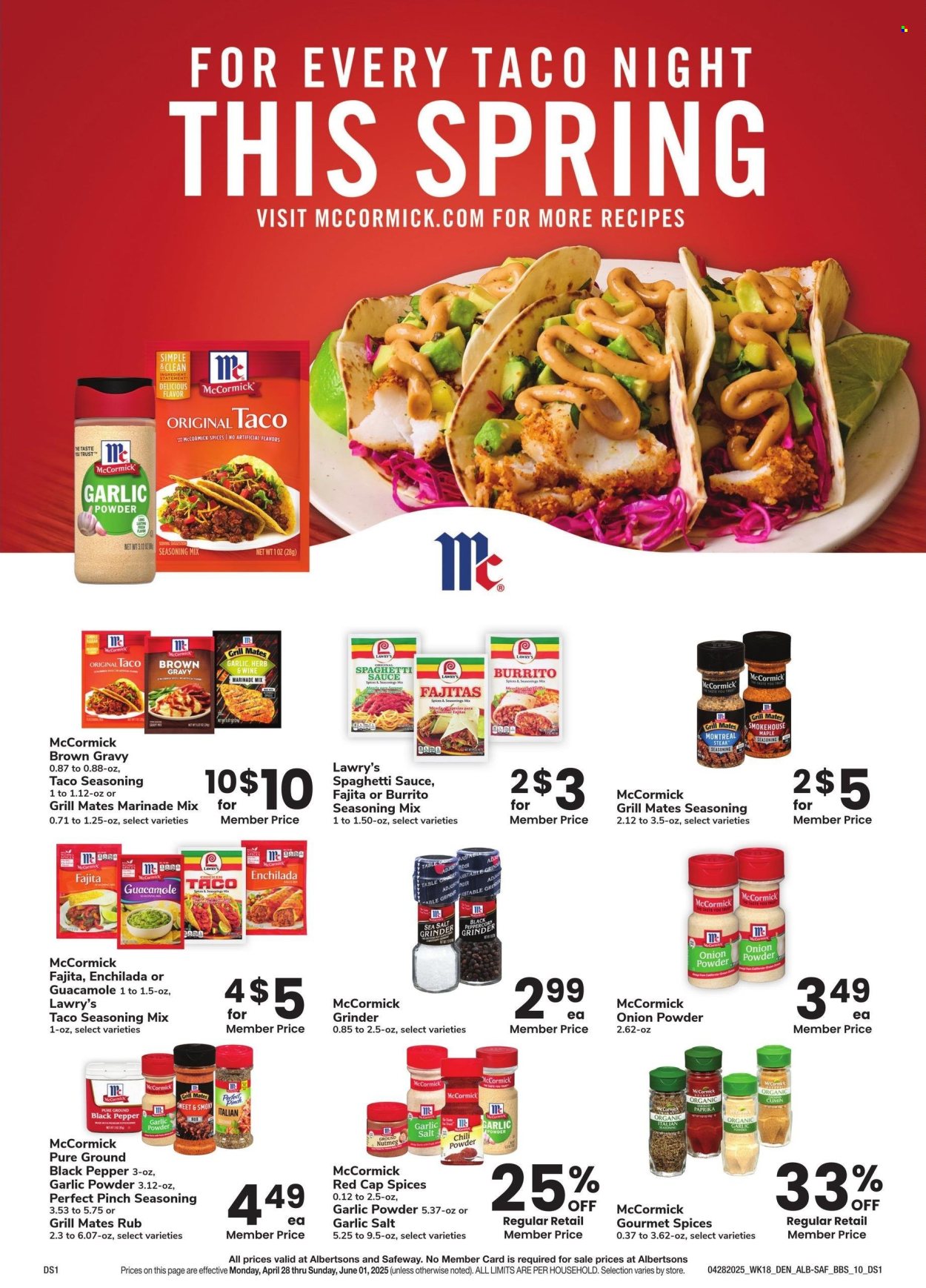 Albertsons ad  - 04.28.2025 - 06.01.2025.