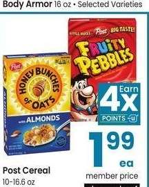 Post Cereal - 10-16.6 oz Selected Varieties