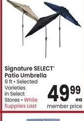 Signature SELECT® Patio Umbrella - 9 ft • Selected Varieties