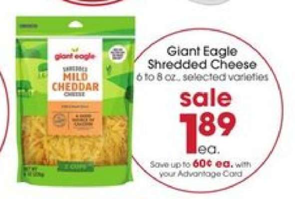 Giant Eagle Shredded Cheese