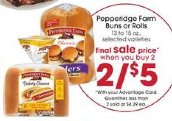 Pepperidge Farm Buns or Rolls