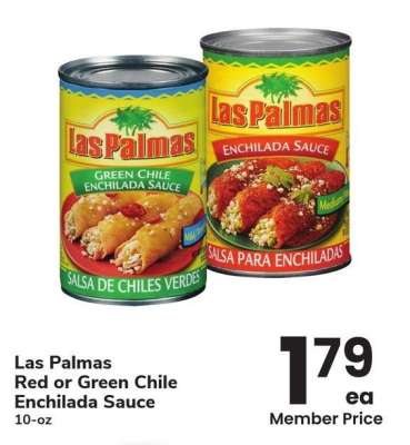 Las Palmas Red or Green Chile Enchilada Sauce - 10-oz