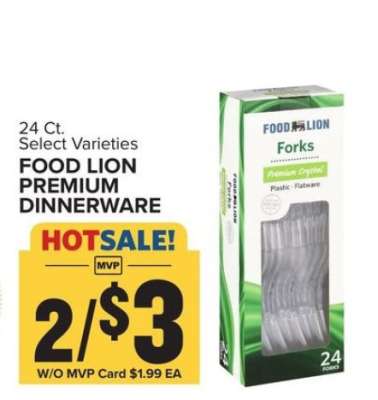 Food Lion Premium Dinnerware