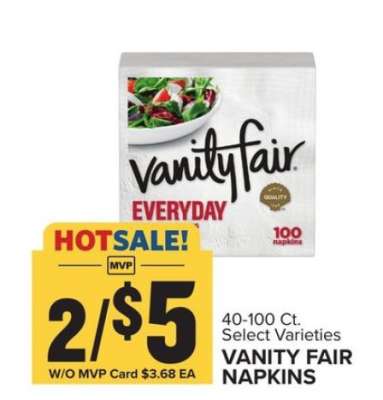 Vanity Fair Napkins