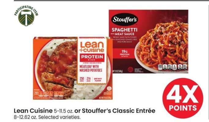 Lean Cuisine 5-11.5 oz. or Stouffer's Classic Entrée 8-12.62 oz. - Selected varieties.