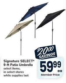 Signature SELECT® 9-ft Patio Umbrella - select items