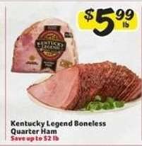 Kentucky Legend Boneless Quarter Ham