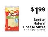 Borden Natural Cheese Slices