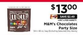 M&M's Chocolates Party Size