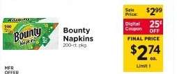 Bounty Napkins