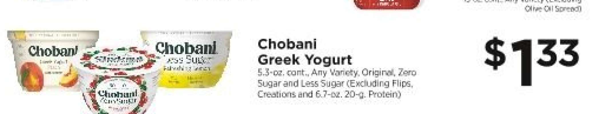 Chobani Greek Yogurt
