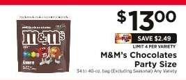 M&M's Chocolates Party Size