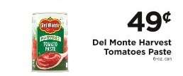 Del Monte Harvest Tomatoes Paste