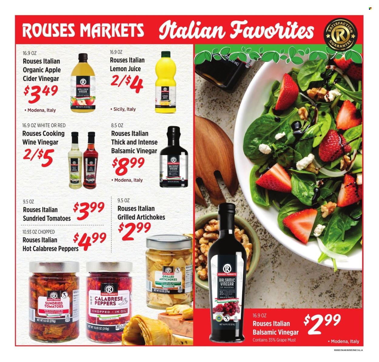 Rouses Markets ad  - 06.25.2025 - 07.30.2025. Page 3
