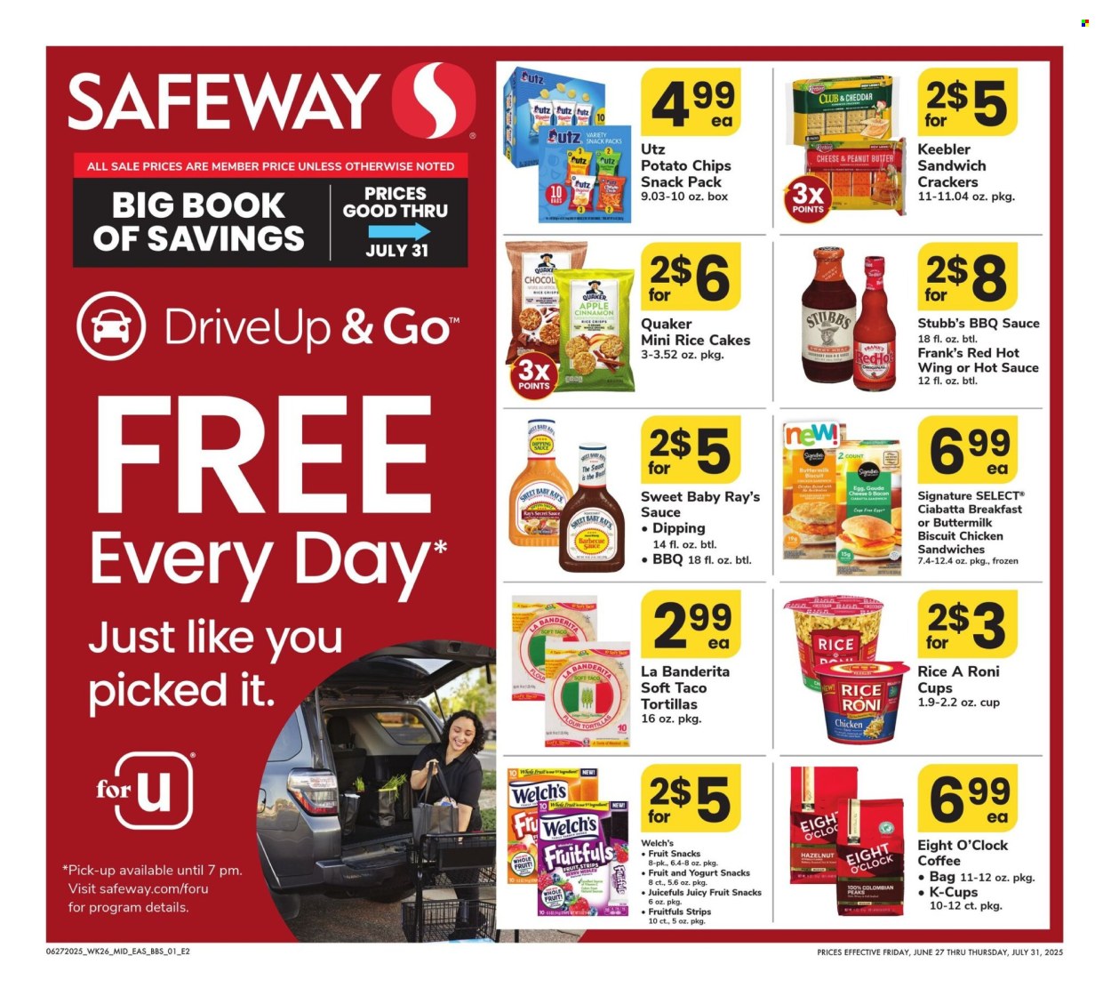 Safeway ad  - 06.27.2025 - 07.31.2025. Page 1