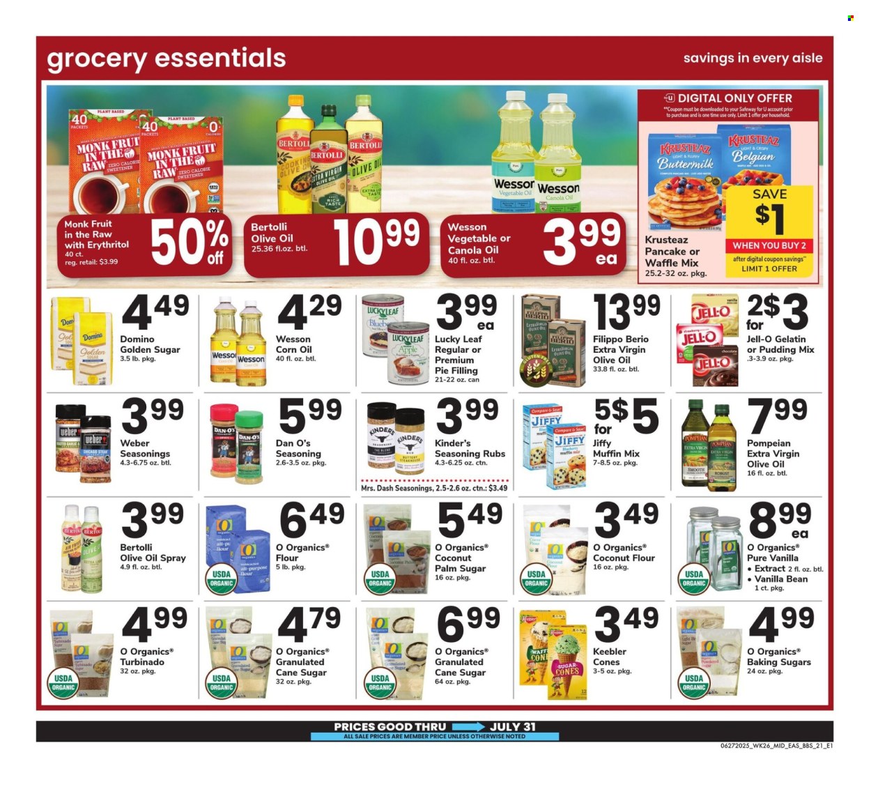 Safeway ad  - 06.27.2025 - 07.31.2025. Page 21