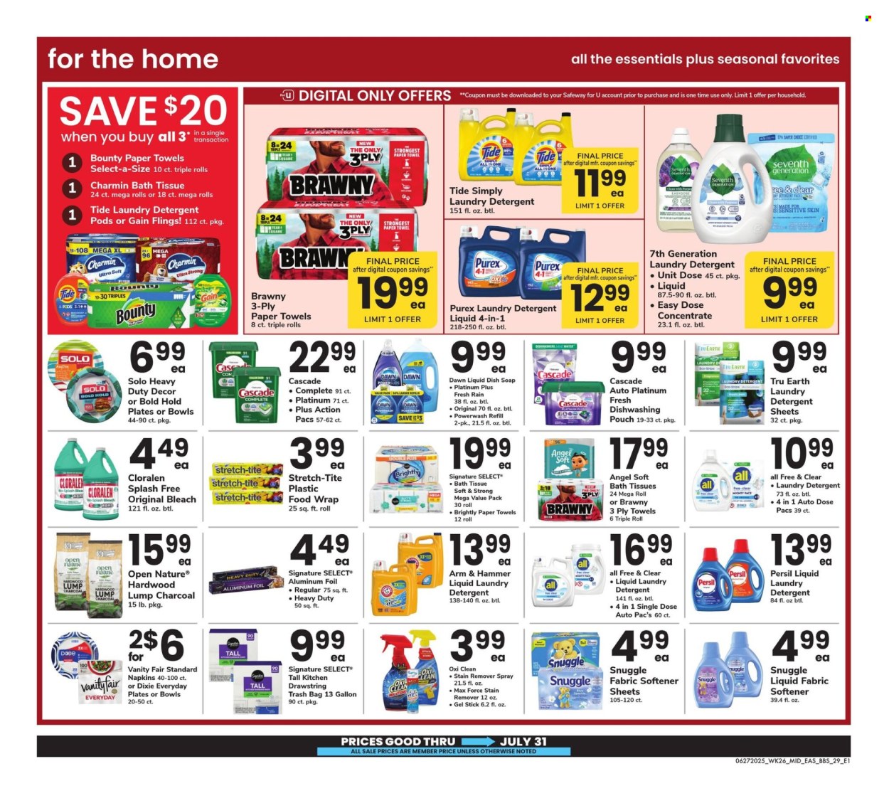 Safeway ad  - 06.27.2025 - 07.31.2025. Page 29