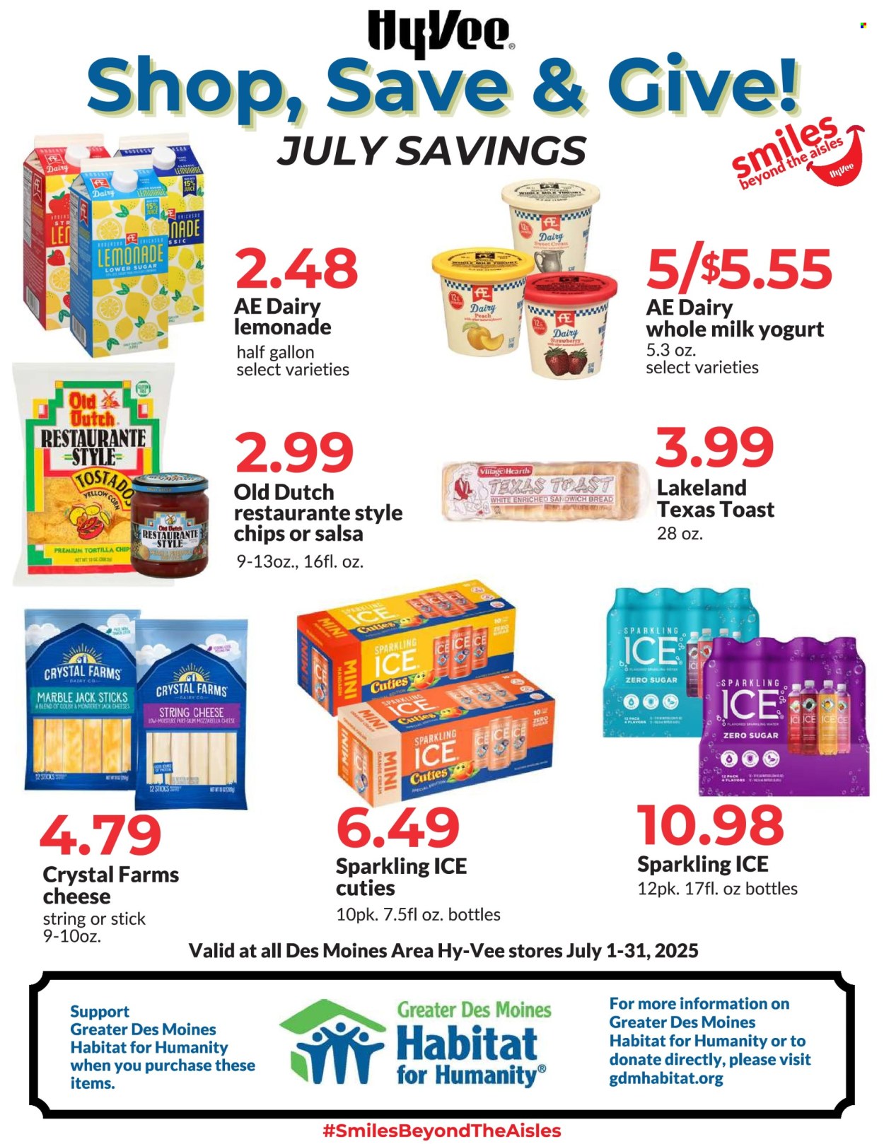 Hy-Vee ad  - 07.01.2025 - 07.31.2025. Page 1