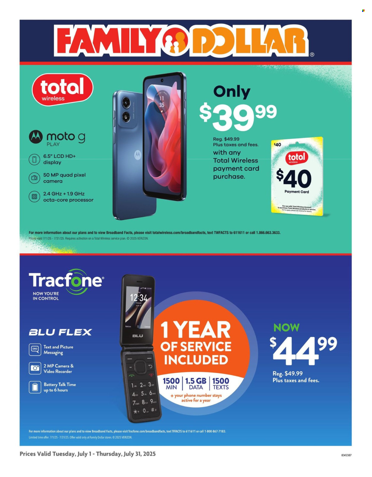 Family Dollar ad  - 07.01.2025 - 07.31.2025. Page 2