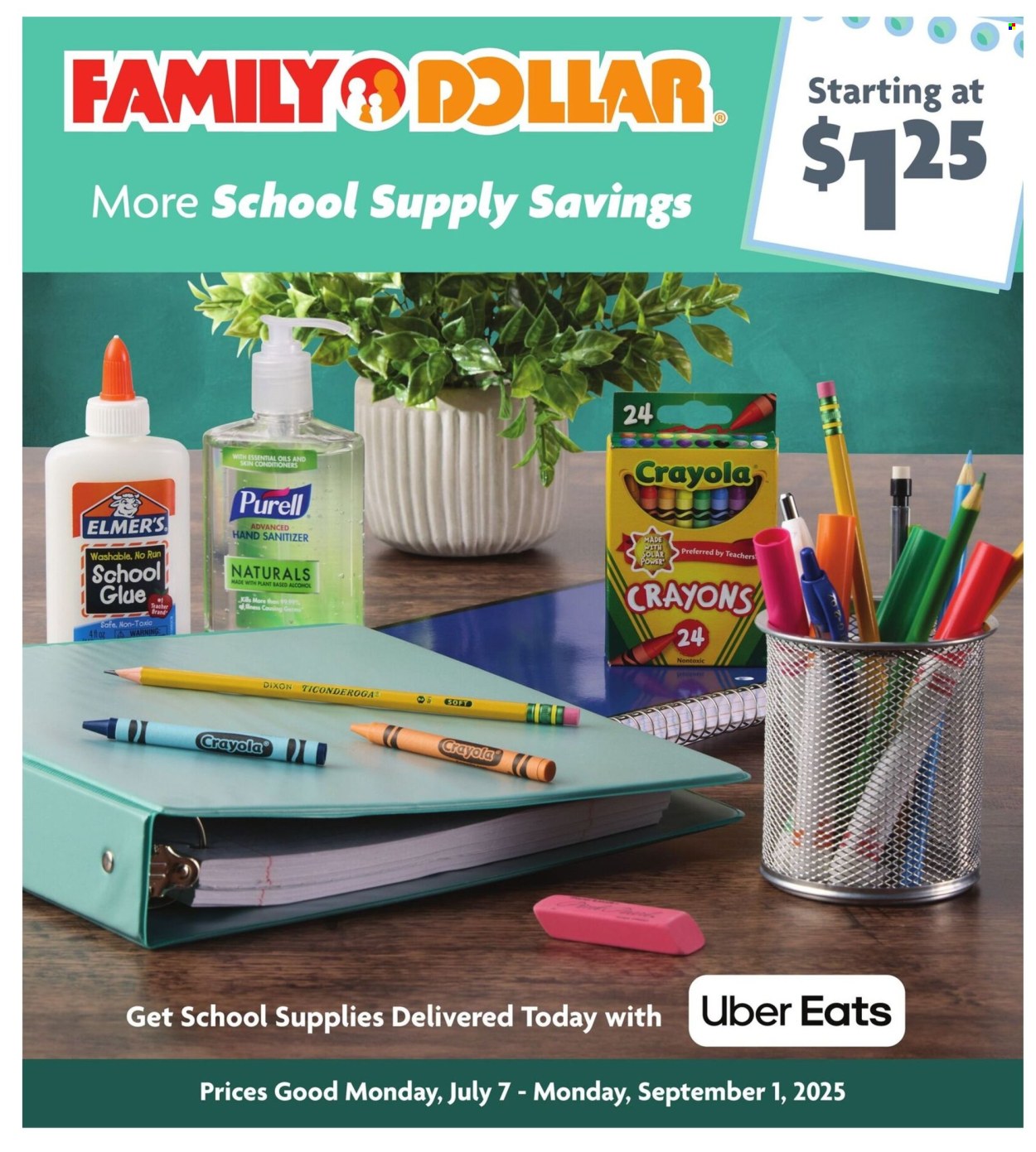 Family Dollar ad  - 07.07.2025 - 09.01.2025. Page 1
