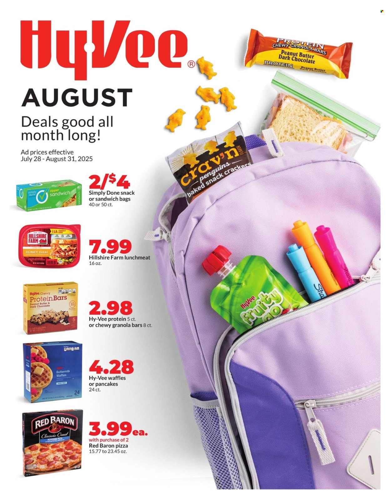 Hy-Vee ad  - 07.28.2025 - 08.31.2025. Page 1