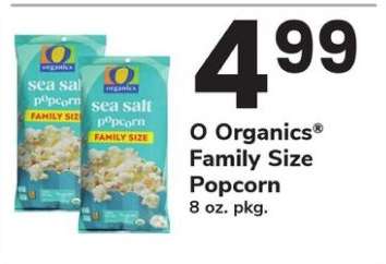 O Organics Family Size Popcorn