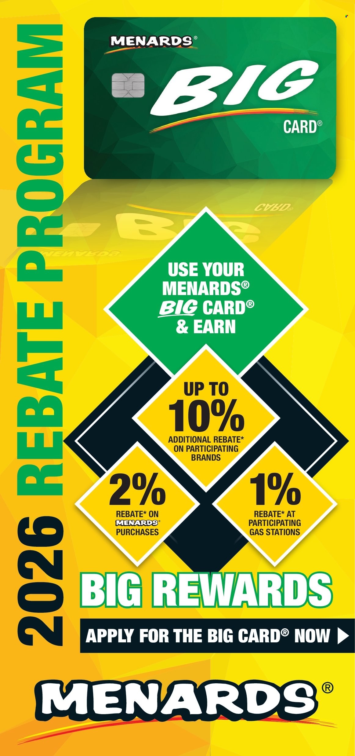 Menards ad  - 01.01.2026 - 12.31.2026. Page 1
