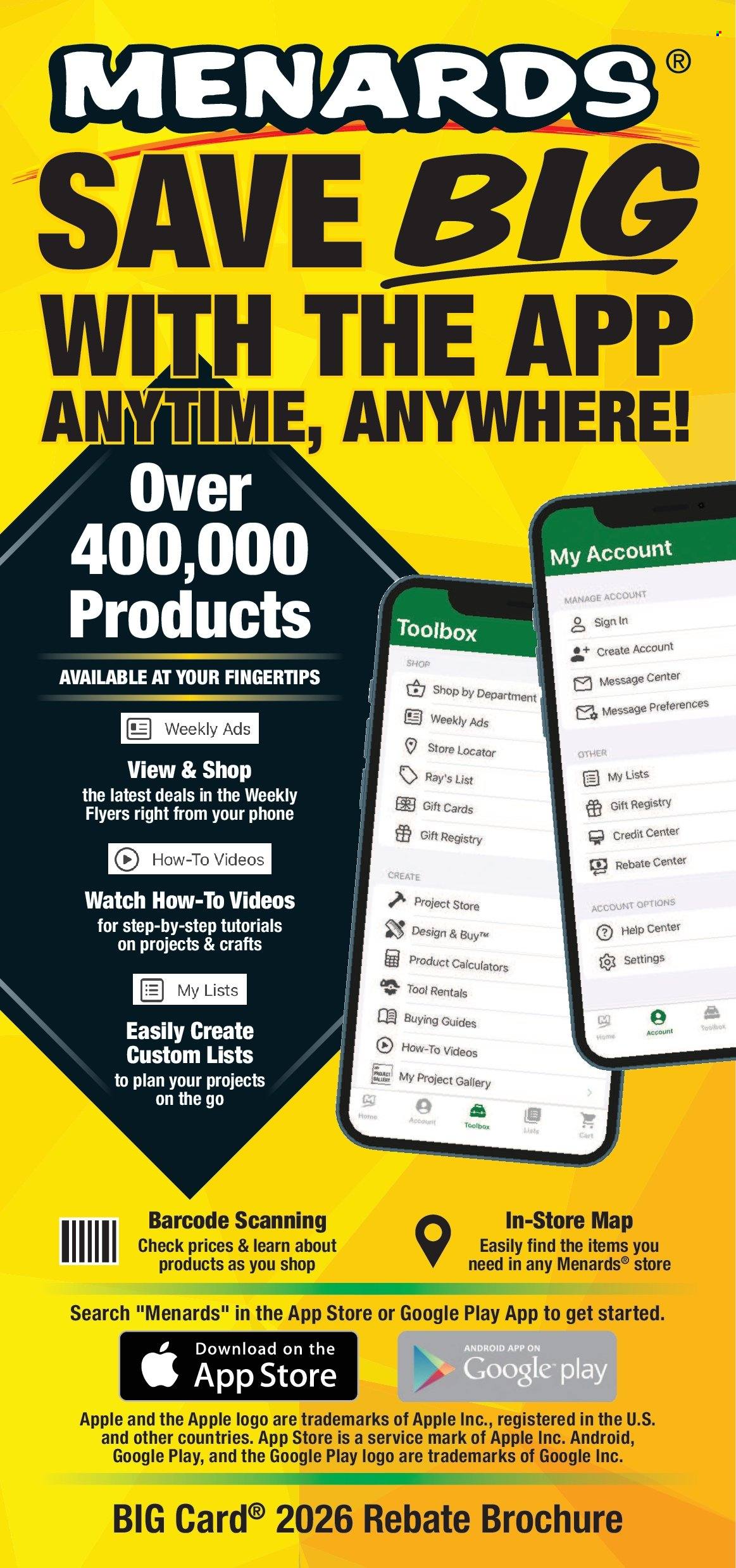 Menards ad  - 01.01.2026 - 12.31.2026. Page 21