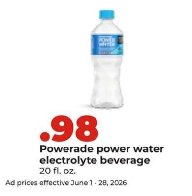 Powerade power water electrolyte beverage